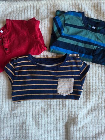 Lot de 3 tee shirt manches longues