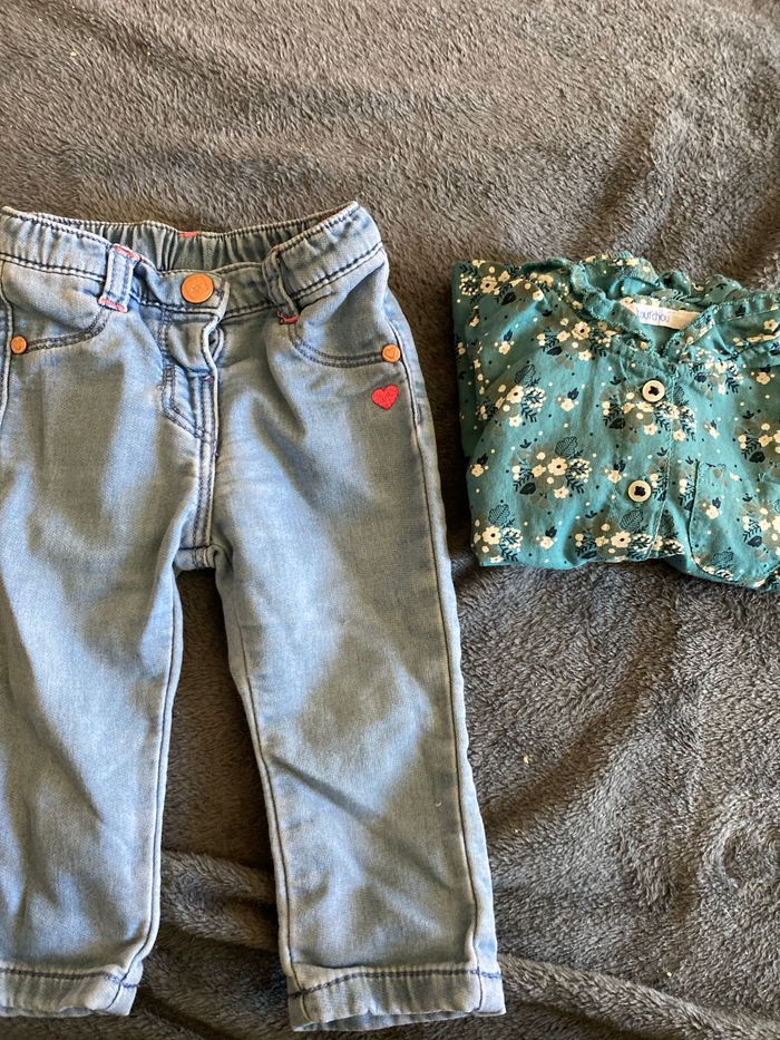 Lot jeans et chemise