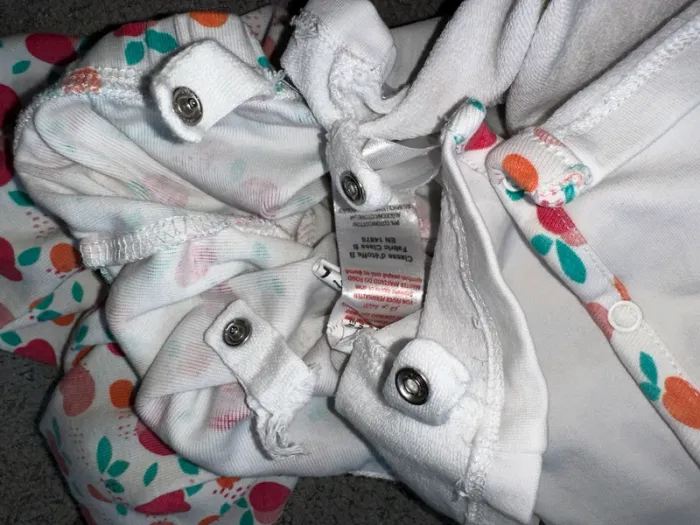 Ensemble pyjama 2 pièces blanc rose bleu motifs fruits Du Pareil Au Même - photo numéro 4