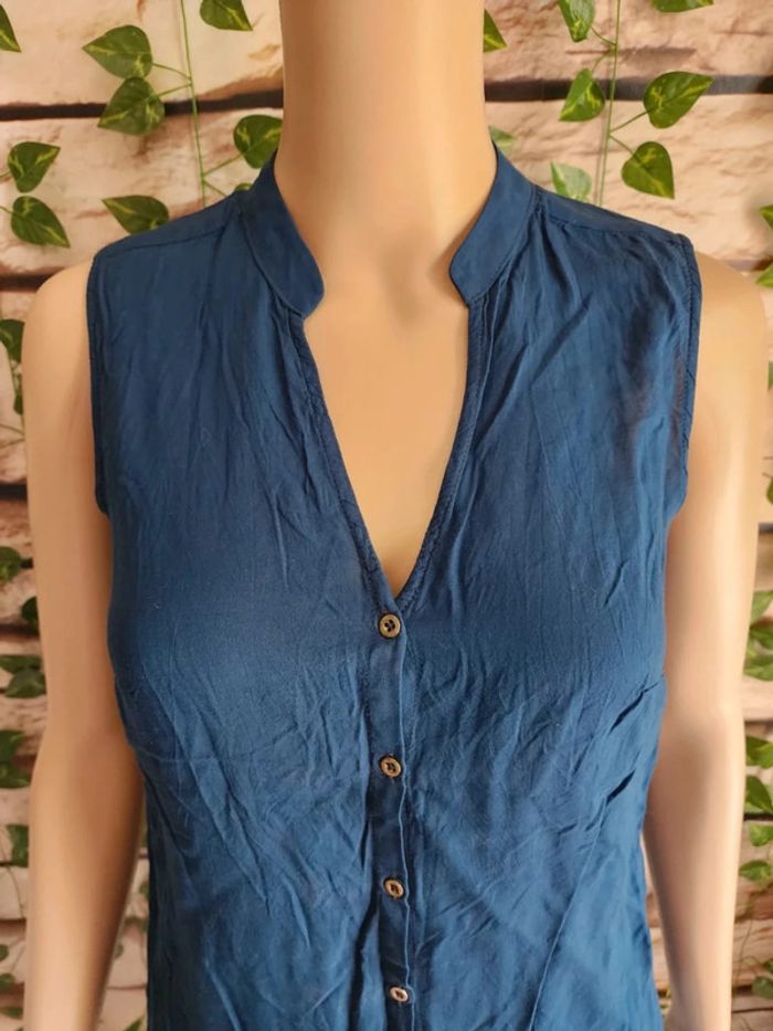 🌸Blouse bleue marine 100% viscose Koton Taille 36🌸 - photo numéro 2