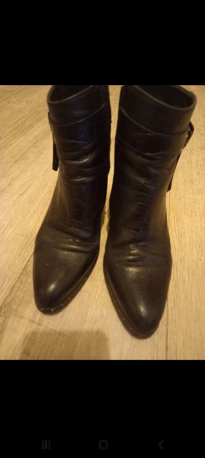 Bottine cuir
