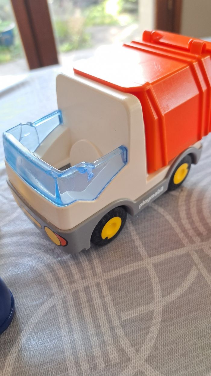 Playmobil 1,2,3 camion poubelle - photo numéro 3