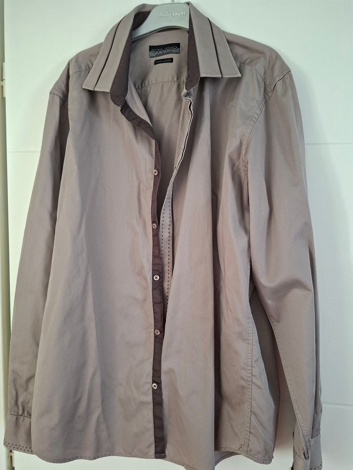 Chemise homme 2 tons