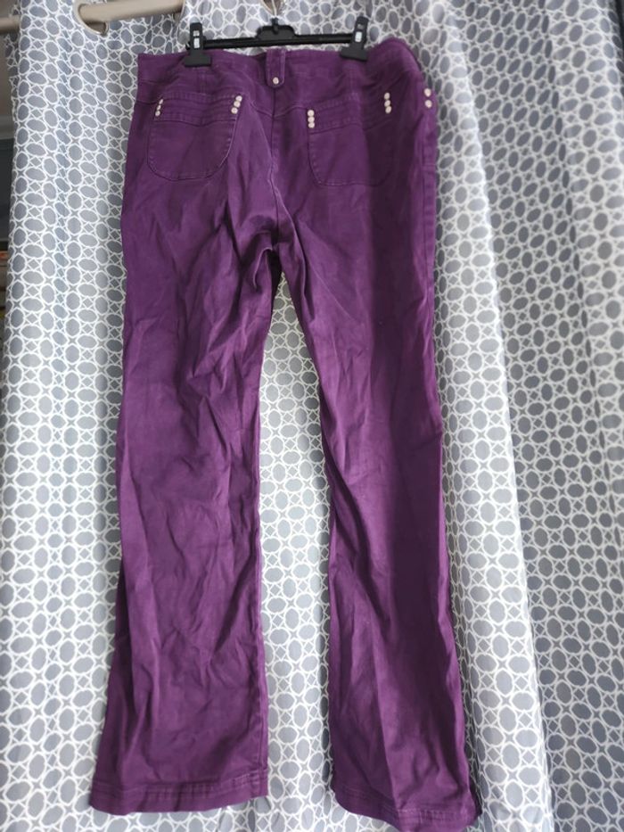 Jeans violet jacqueline riu taille 46 - photo numéro 4