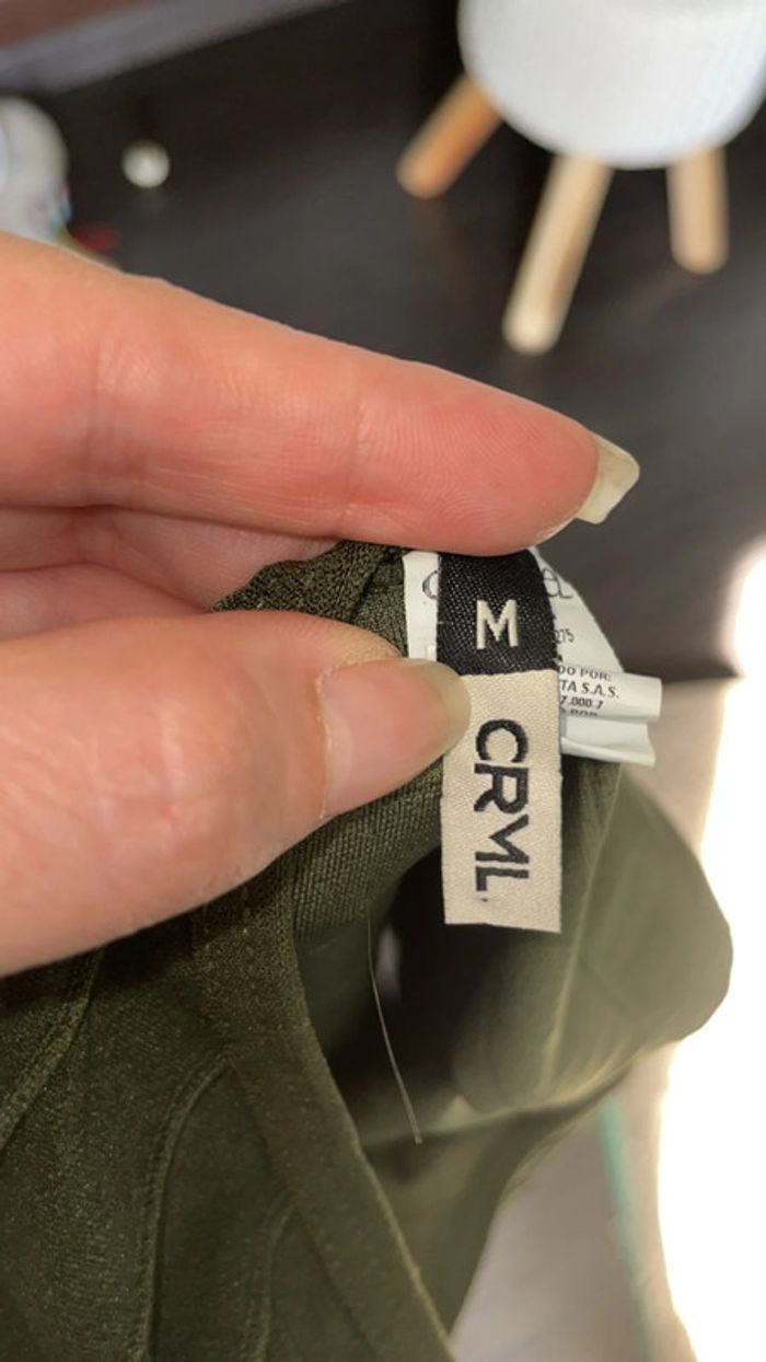 Robe moulante Kaki CRML - photo numéro 3