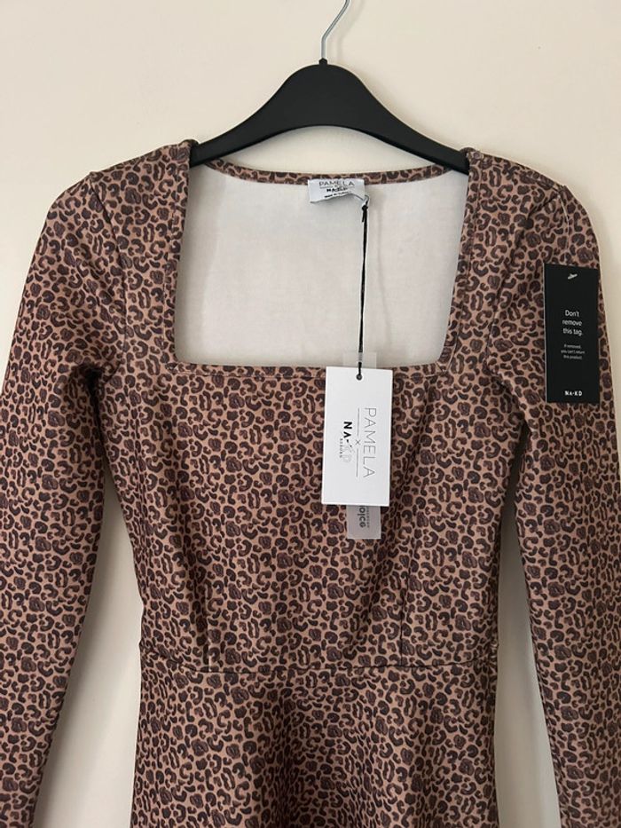 Robe patineuse, motif léopard, NA-KD - photo numéro 2