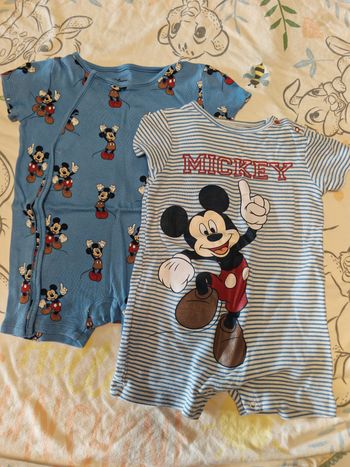 Lot de barboteuses Mickey disney