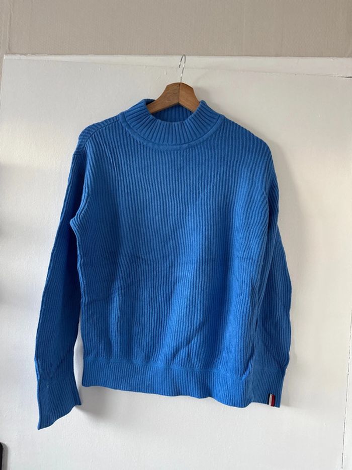 Pull col rond femme Tommy Hilfiger bleu – Taille S – Très bon état