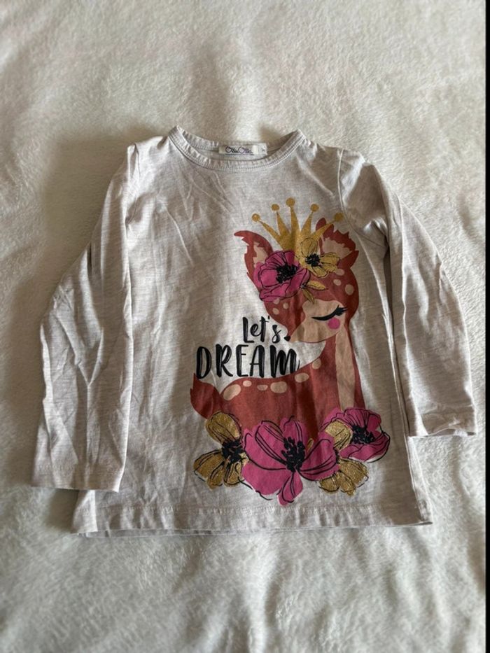 Magnifique tunique biche neuf 3 ans fille - photo numéro 2