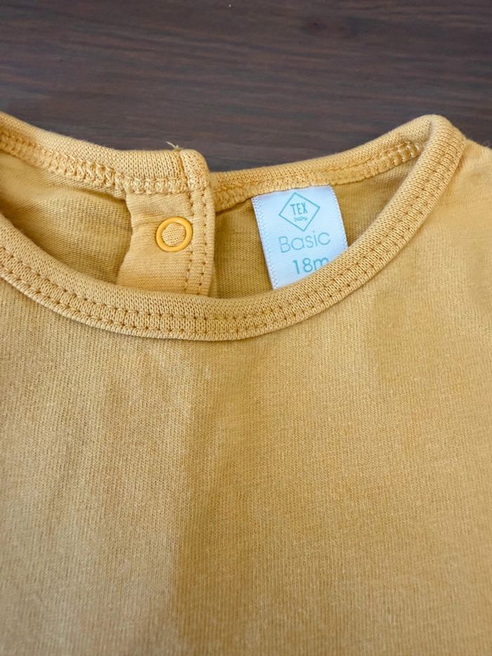 Pyjama / Grenouillère jaune - Tex Baby 18 mois - Mixte - photo numéro 3