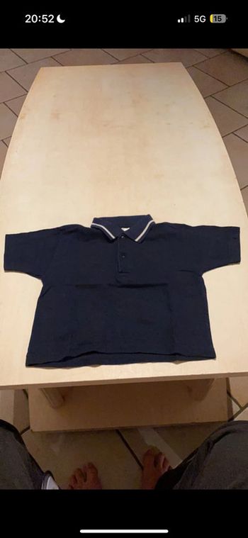 Polo 1 an bleu marine