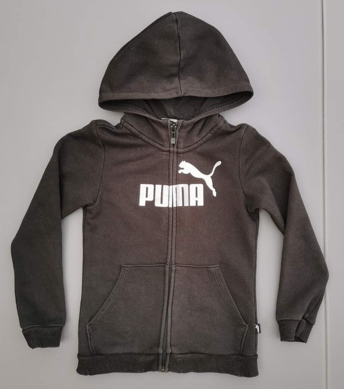 Sweat à capuche zippé 7 - 8 ans fille Puma