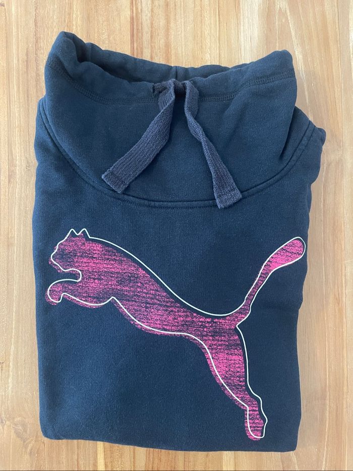 Sweat à capuche Puma – Taille M – Logo rose - photo numéro 2