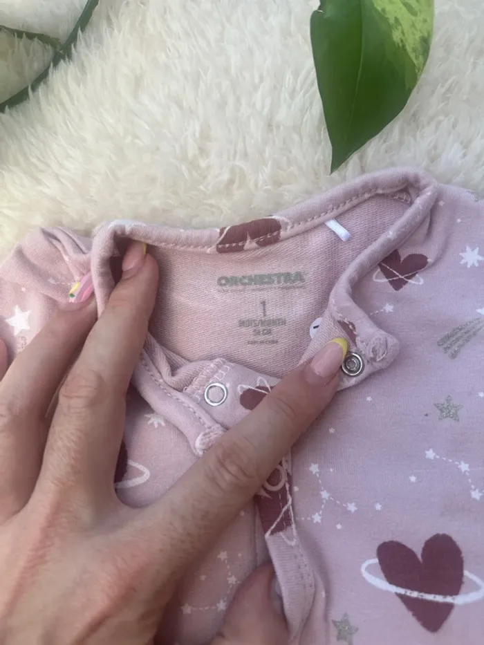 Pyjama cœurs et étoiles - photo numéro 3