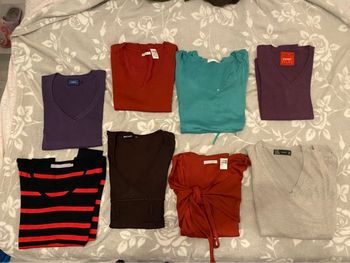 Lot pull femme M
