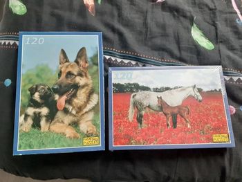 Lot puzzles 120 pieces