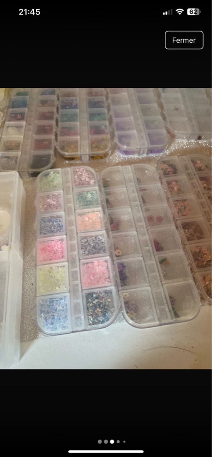 Lot pailette et strass