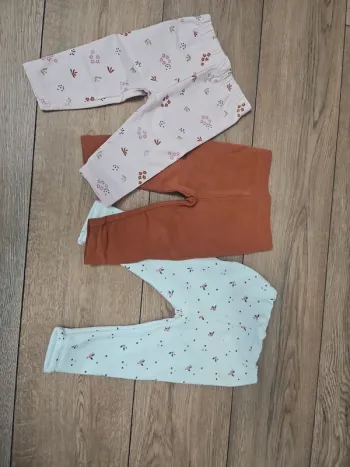 3 leggings chaud bebé fille