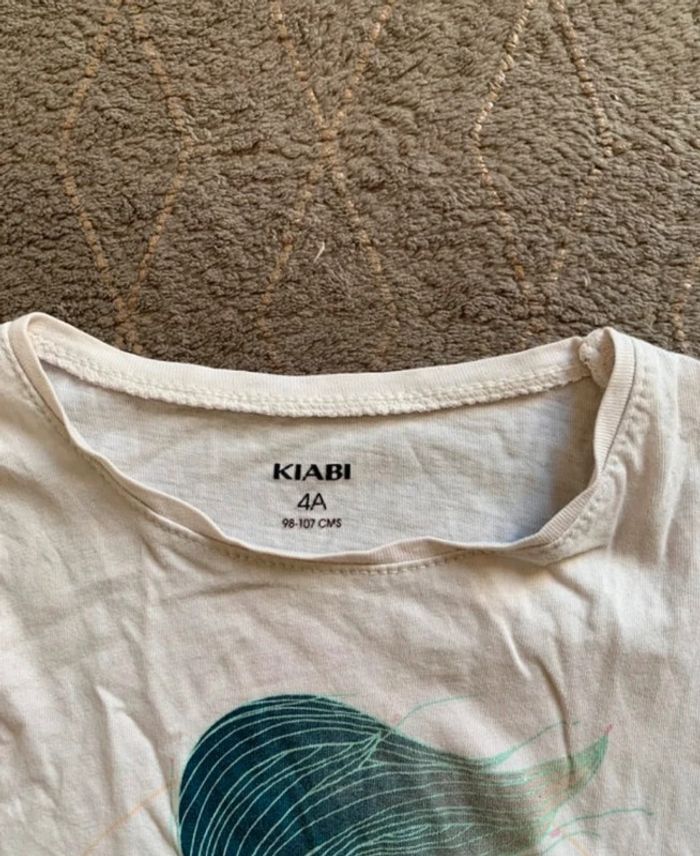 T-shirt blanc fille taille 4 ans - photo numéro 3