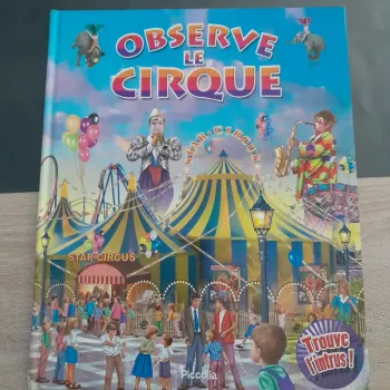 livre grand format Cherche te trouve - Observe le cirque