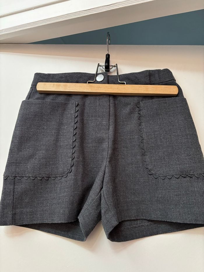 Short en flanelle grise Jacadi 10 ans - photo numéro 3
