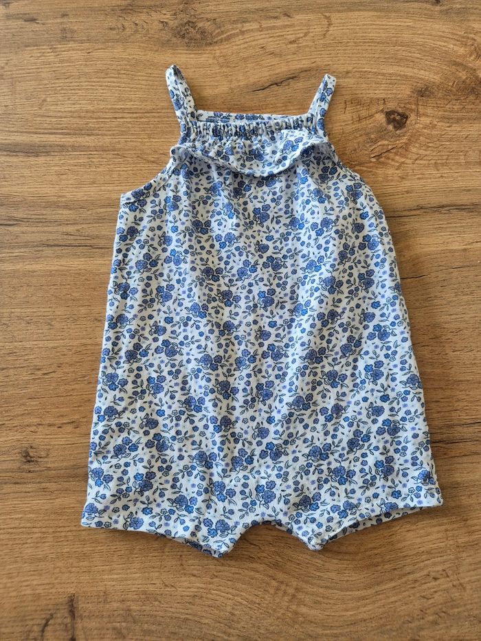 Salopette short bébé fille