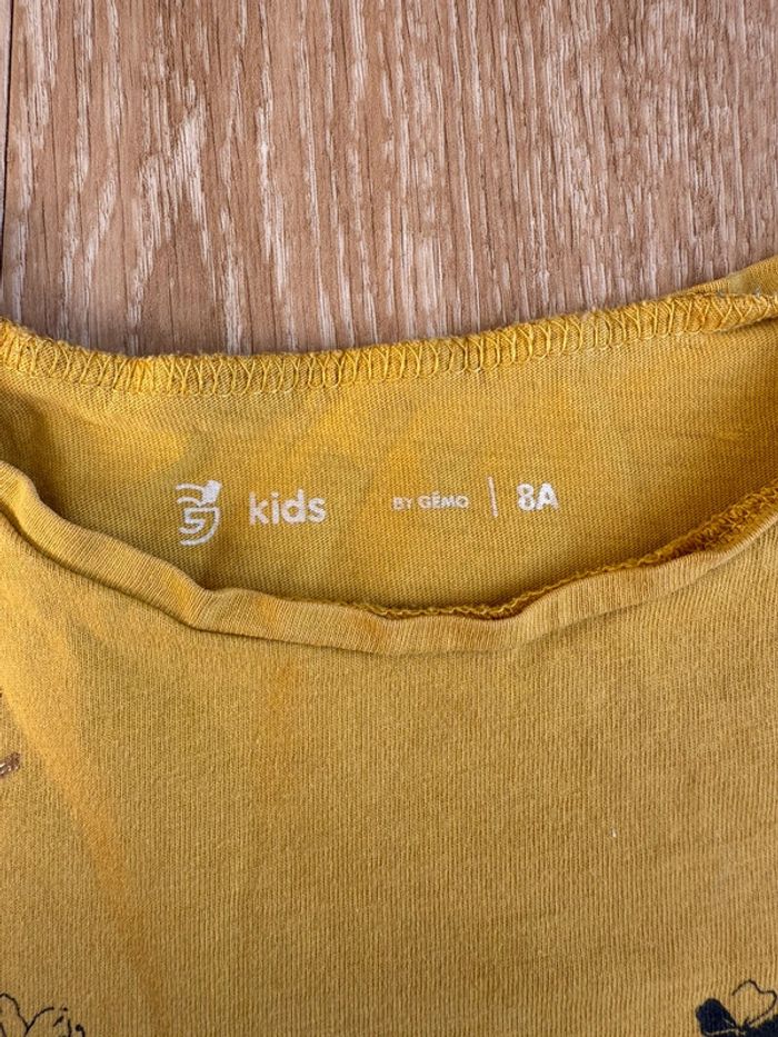 🎀 T-shirt manche longue moutarde 8 ans fille - photo numéro 3