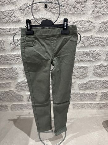 Pantalon fille slim la halle kaki 8 ans