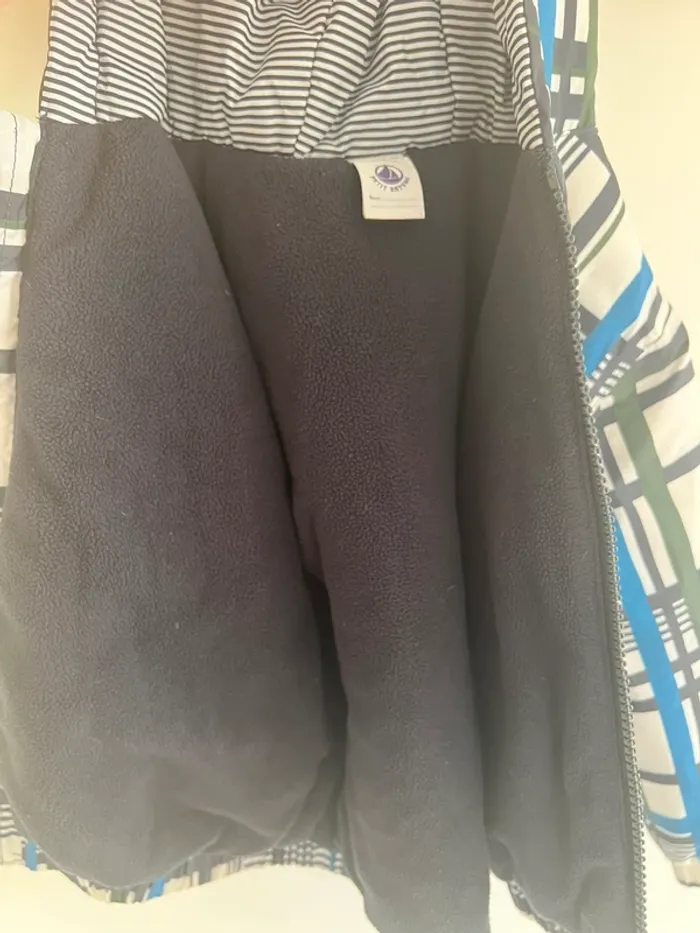 Imperméable petit bateau blanc rayé bleu et vert - photo numéro 6