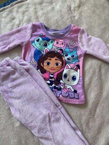 Pyjama polaire gabby chat 4 ans