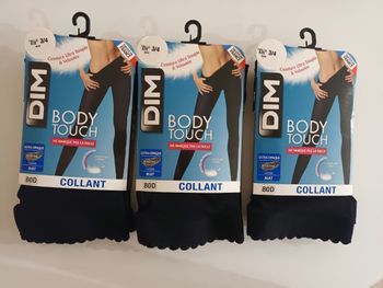 Lot de 3 Collants Dim Body Touch noir taille 3/4 neuf avec étiquette 🏷