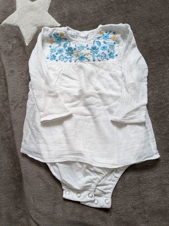 Blouse fleurie légère avec body