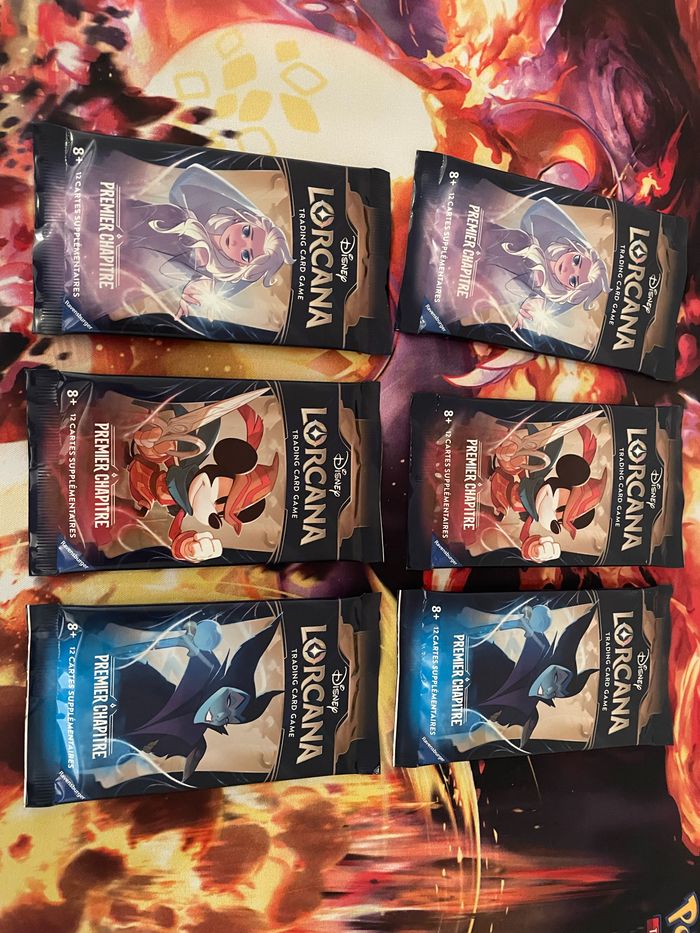 6 Boosters Lorcana Premier Chapitre
