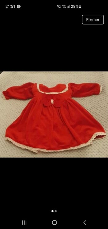 Robe rouge bébé 