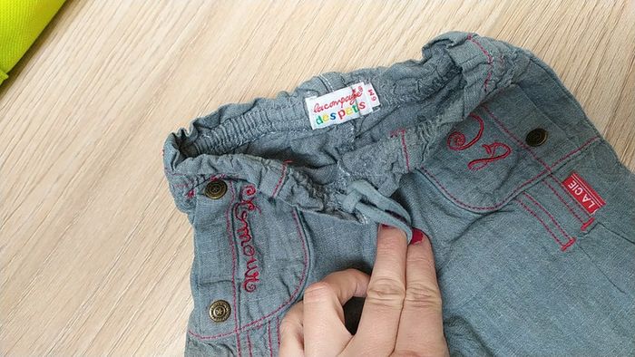 Pantalon brodé amour 6 mois - photo numéro 5