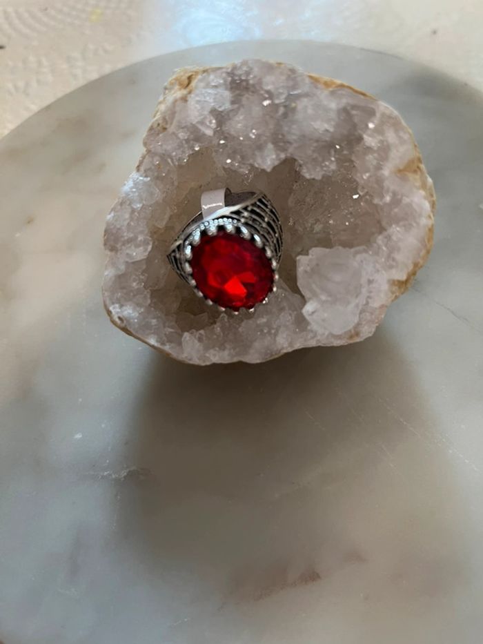 Bague chevalière taille 20 et quartz 💫