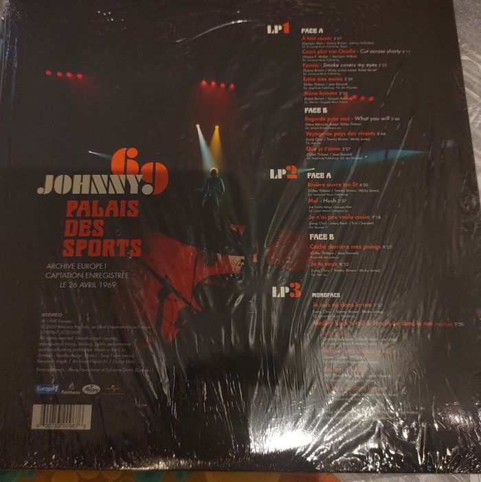 Vinyl johnny Halliday 33T - photo numéro 2
