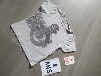 Maillot t-shirt 7/8ans garçon