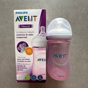 Biberon avent rose tétine 2