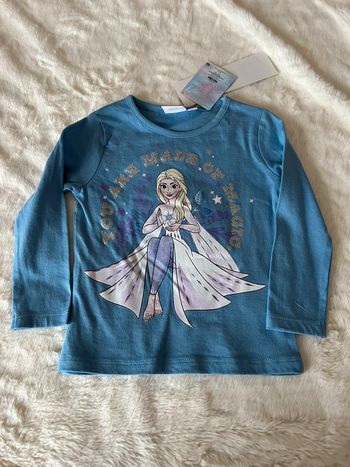 Tee shirt manche longue la reine des neiges disney