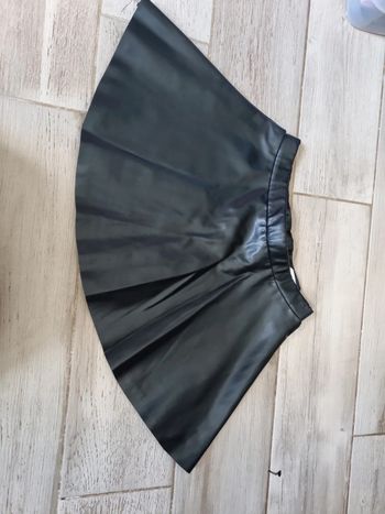 Jupe fille simili cuir