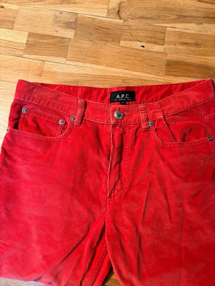 Jeans apc velours - photo numéro 3