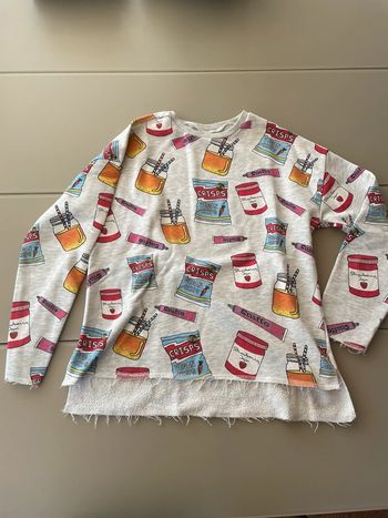 Sweat Zara à motifs 13-14 ans