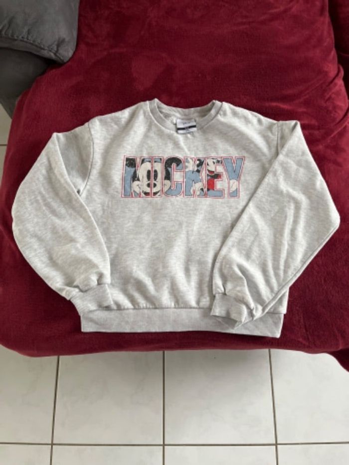 Sweat-shirt fille gris