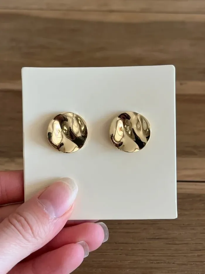Boucles d’oreilles dorées - photo numéro 2