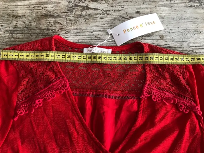 Robe rouge Peace n’ love - photo numéro 7