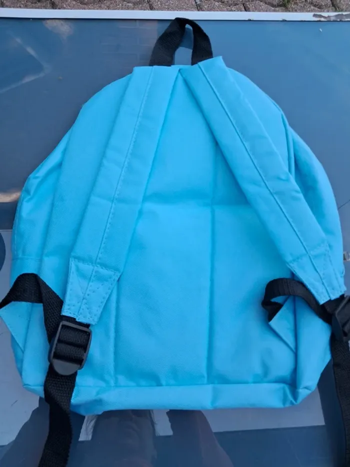 Joli sac à dos bleu réglable, 1 grande poche, 1 petite devant, mixte unisexe - Kimadi 🏷 ideal sport - photo numéro 2