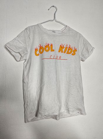 T-shirt blanc Cool kids club - Undiz 