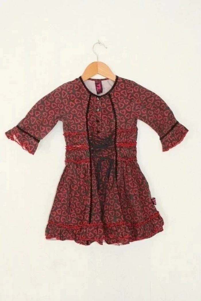Robe noire et rouge Mim Pi 5 ans