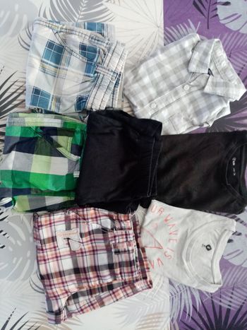 Lot de 7 vêtements été garçon 8 ans